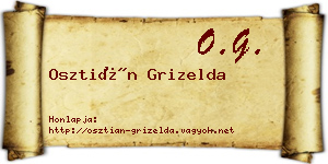 Osztián Grizelda névjegykártya